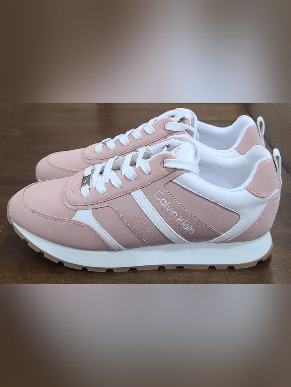 Calvin Klein Carlla Pink/White Sneaker Women's